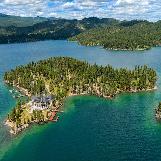Amazing Mansion Island Estate in Flathead Lake, Montana, USA