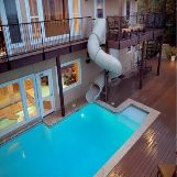 Britannia Manor Water Slide House in Texas, USA