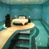 Luxury Bed in a Pool Room