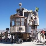 "Neverwas Haul" Victorian House at Burning Man Music Festival