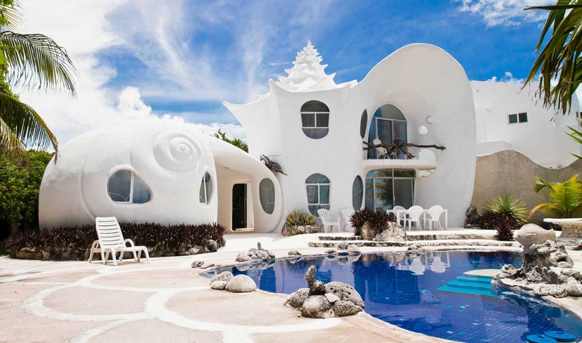 Sea Shell House in Isla Mujeres, Mexico
