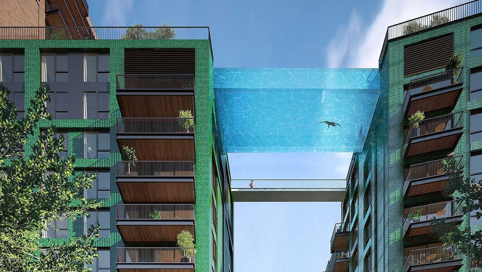 "Sky Pool" Embassy Gardens in London, England