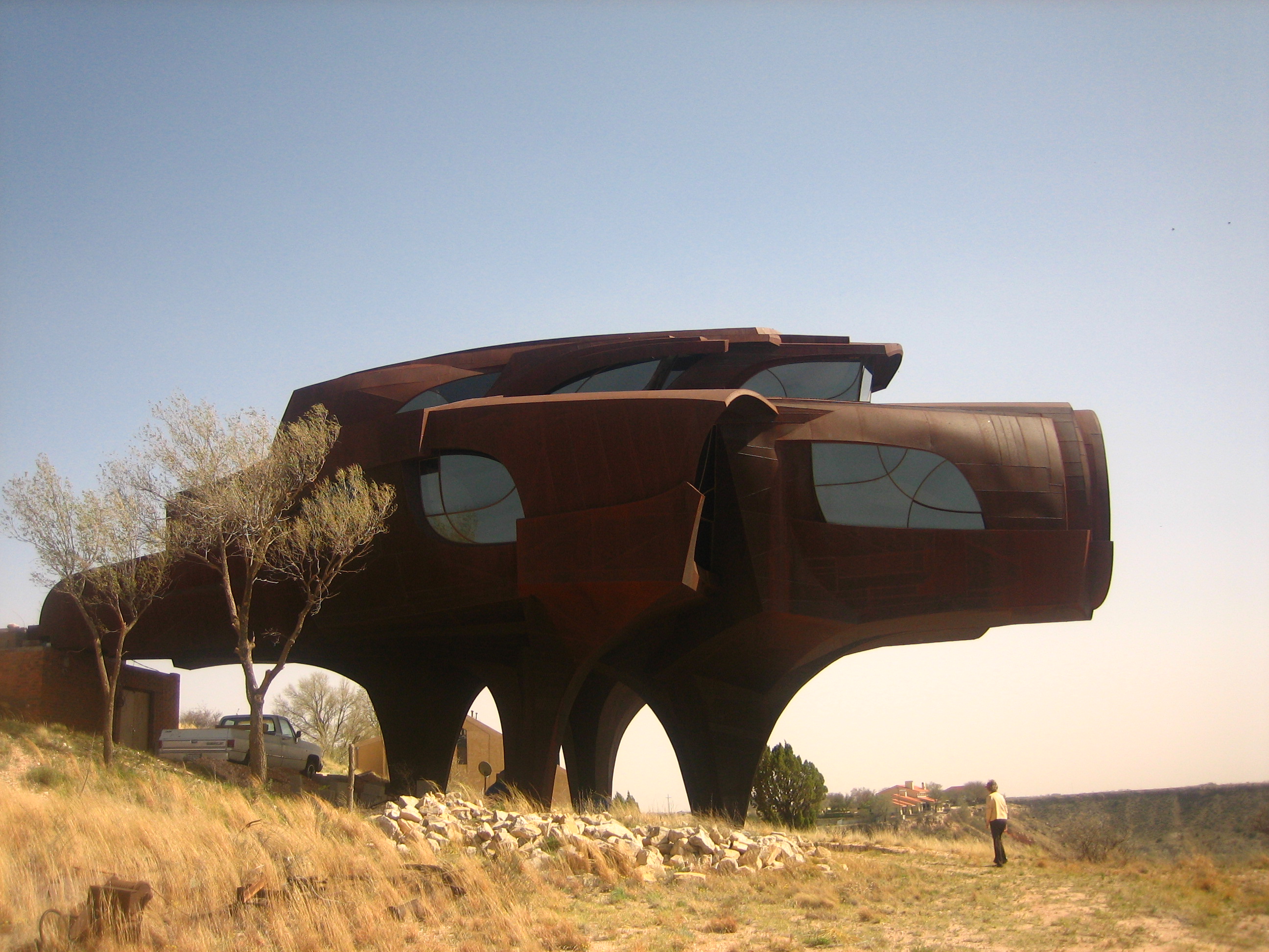 "Steel House" in Ransom Canyon, Texas, USA